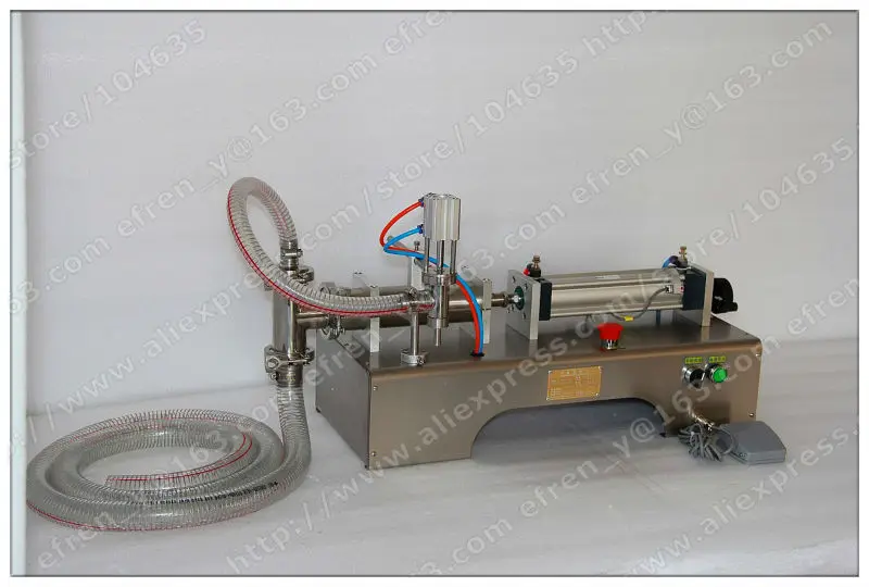 50-500ML 2016 HOT Selling automatic Horizontal Pneumatic filler machine  Pneumatic liquid paste filling machine