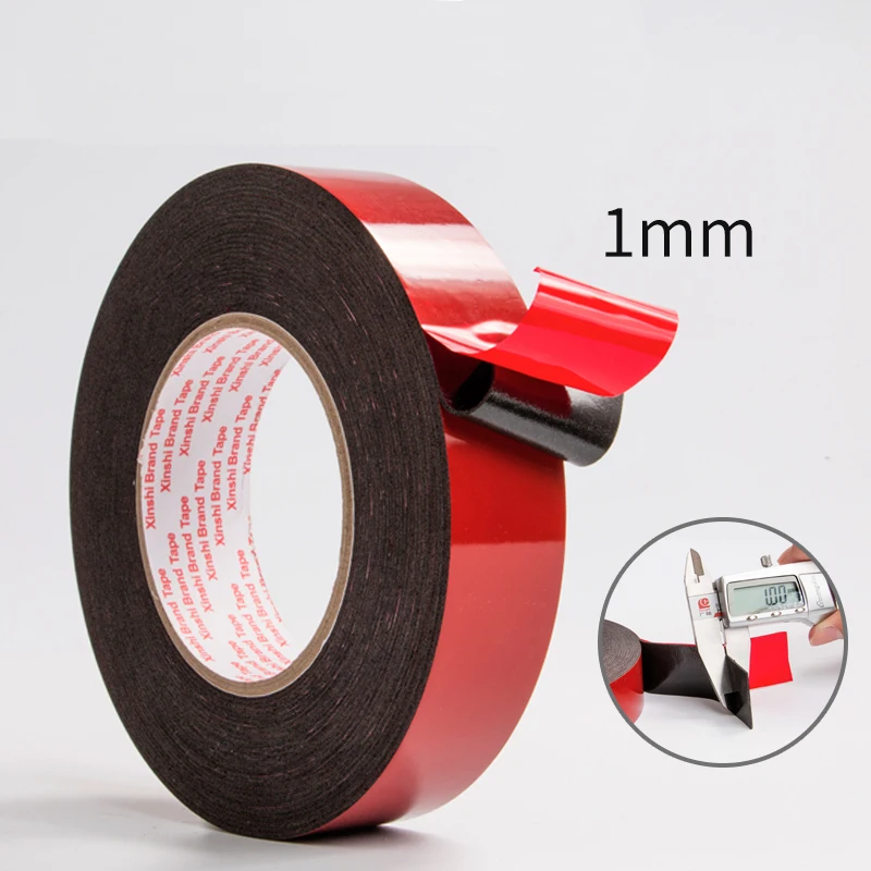 Mobile phone tape 1mm thick Foam tape Black strong foam double sided adhesive Sponge double