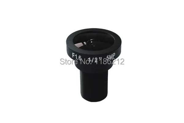 

New design CCTV lens 1/2" F1.6, 2.1mm fish eye lens, lens for CCTV Surveillance cameras, 5 megapixel HD lens