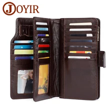JOYIR Luxury Brand Business Men Wallets Genuine Leather Man Handy Bag High Capacity Long Wallet for Mens 2018 New Clutch Wallets JOYIR Luxury Brand Business Men Wallets Genuine Leather Man Handy Bag High Capacity Long Wallet for Mens 2018 New Clutch Wallets