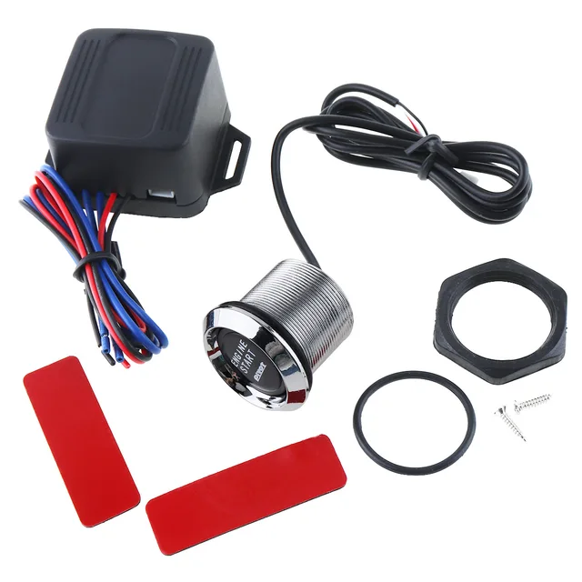 Best Price 12V Auto Car Engine Start Stop Push Button Ignition Engine Switch Starter with Red Illumination for all Cars