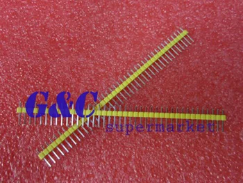 

10PCS Yellow 2.54mm 40 Pin Male Single Row Pin Header Strip