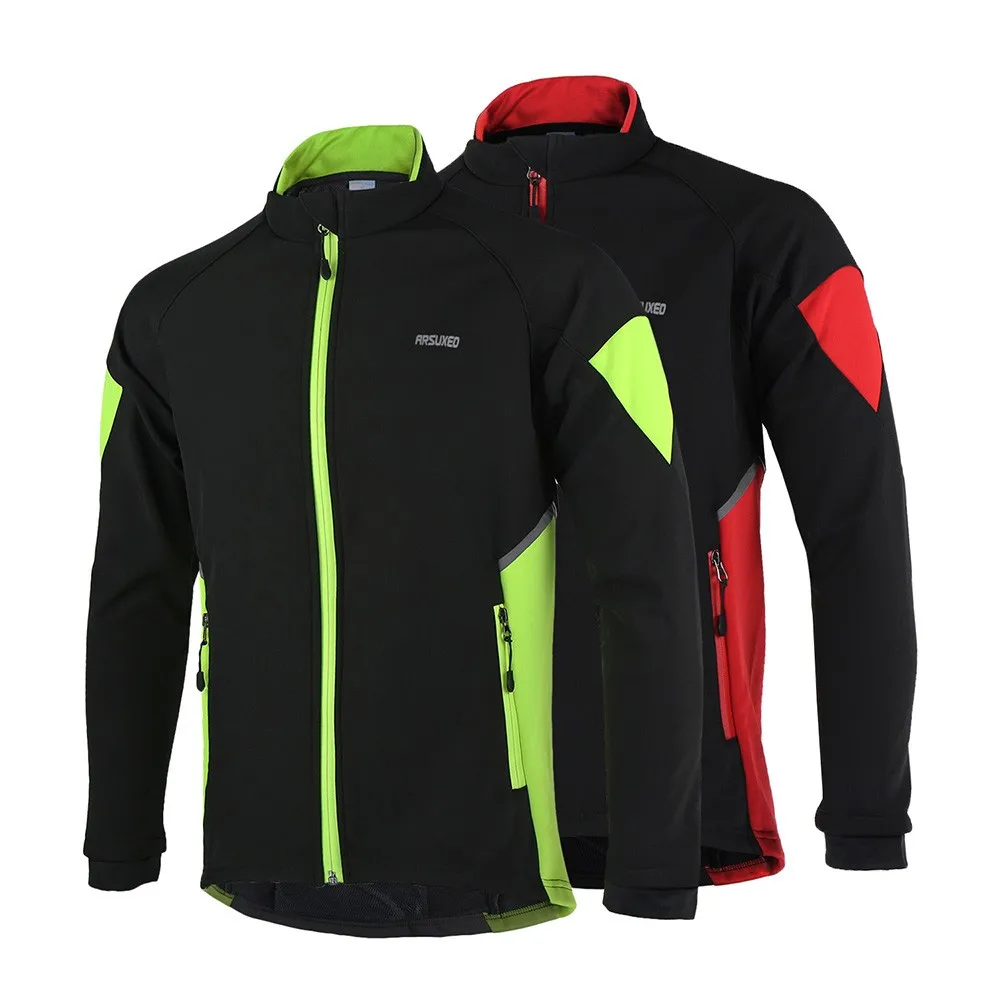 ARSUXEO Thermal Cycling Jacket Winter Warm Up Bicycle Clothing