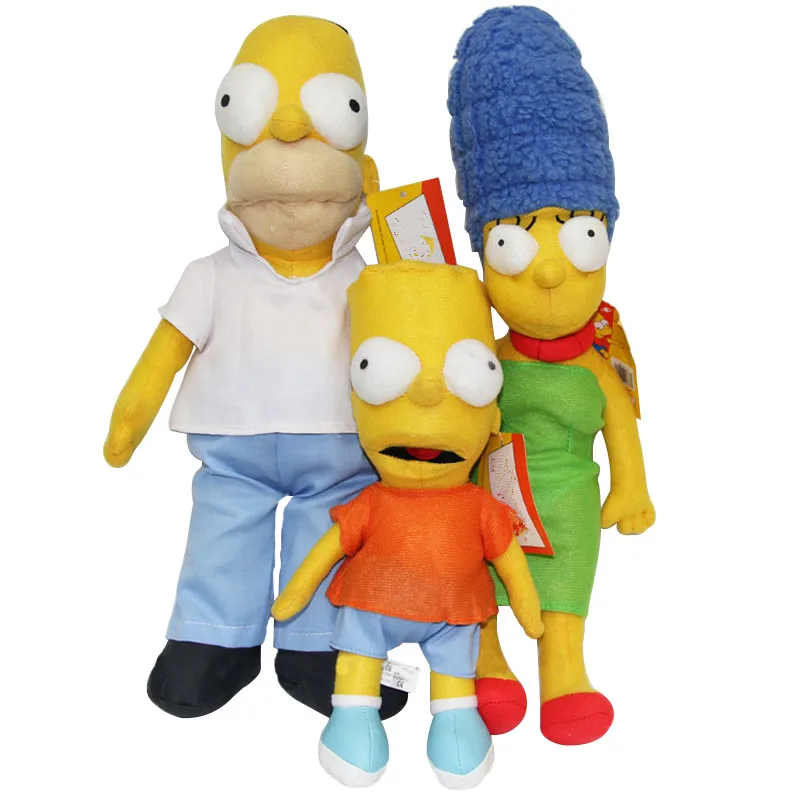 

Cartoon The Simpsons Plush Stuffed Toys Simpsons Family Soft Stuffed Doll Cute Kawaii Gift for Child fan Movie Anime figure