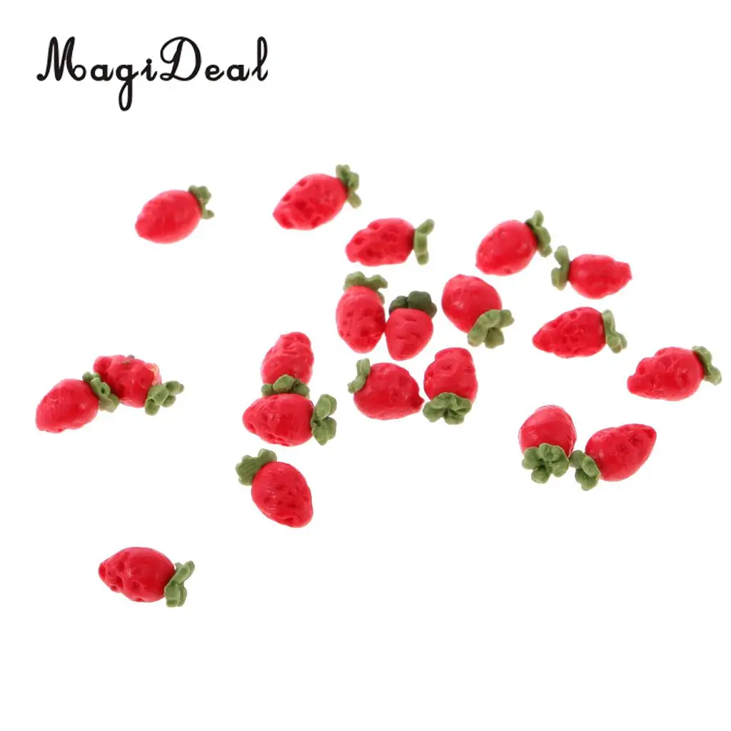 10 Pieces 1:12 Scale Dollhouse Fruit Food Miniature Mini Lemon Apples Cherry for Restaurant Kitchen Decor Pretend Play Toys
