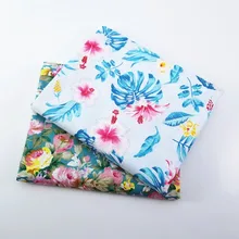 Печатная Цветочная хлопчатобумажная ткань саржа метров для «сделай сам» Лоскутная работа стеганые подушки для дома одеяло швейный материал