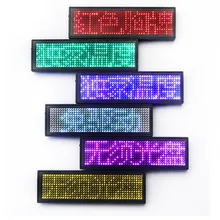 Настоящий 48x12 точечный светодиодный значок с магнитом и булавкой+ прокрутка дисплея знак сообщения перезаряжаемый светодиодный ярлык с именем для события