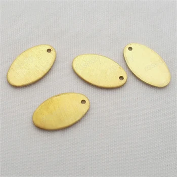 

(29457)50PCS 13*8MM Not plated color Brass Glossy LOGO Charms Diy Jewelry Findings Jewelry Accessories wholesale