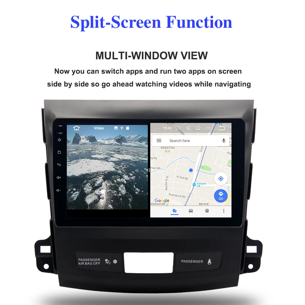 Clearance 9" IPS 1Din Car Radio Android 9.0 for Mitsubishi Outlander Multimedia 2007 2008 2009 2010 2011 GPS Auto Stereo DPS Optional 2