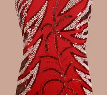 BLINGSTORY European New women dress summer Fashion Elegant Sequined Knee-Length Nightclub Dresses vestido formal KR3078-4