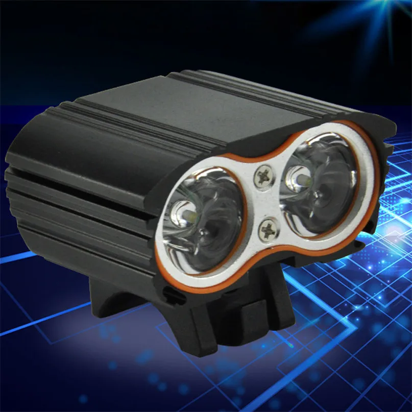 Bicycle Light USB Head lamp 2000LM 2 X XM-L T6 LED USB Waterproof Lamp Bike Bicycle Headlight lantern for a bicycle #2M30 (6)