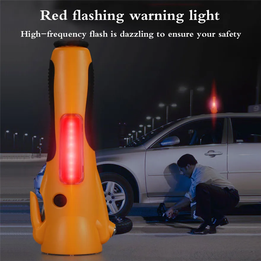 

New Convenient Safety Emergency Flashlight Multi Emergency Tool Window Breaker Flashlight Practical High Quality Durable l0508