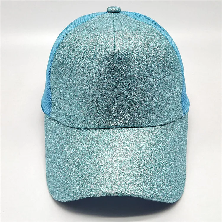 2018 New Female Summer Horse Tail Cap Girls Fashion Sequins Open Hat Summer Sunshade Beautiful Peaked Cap ACB25 (26)