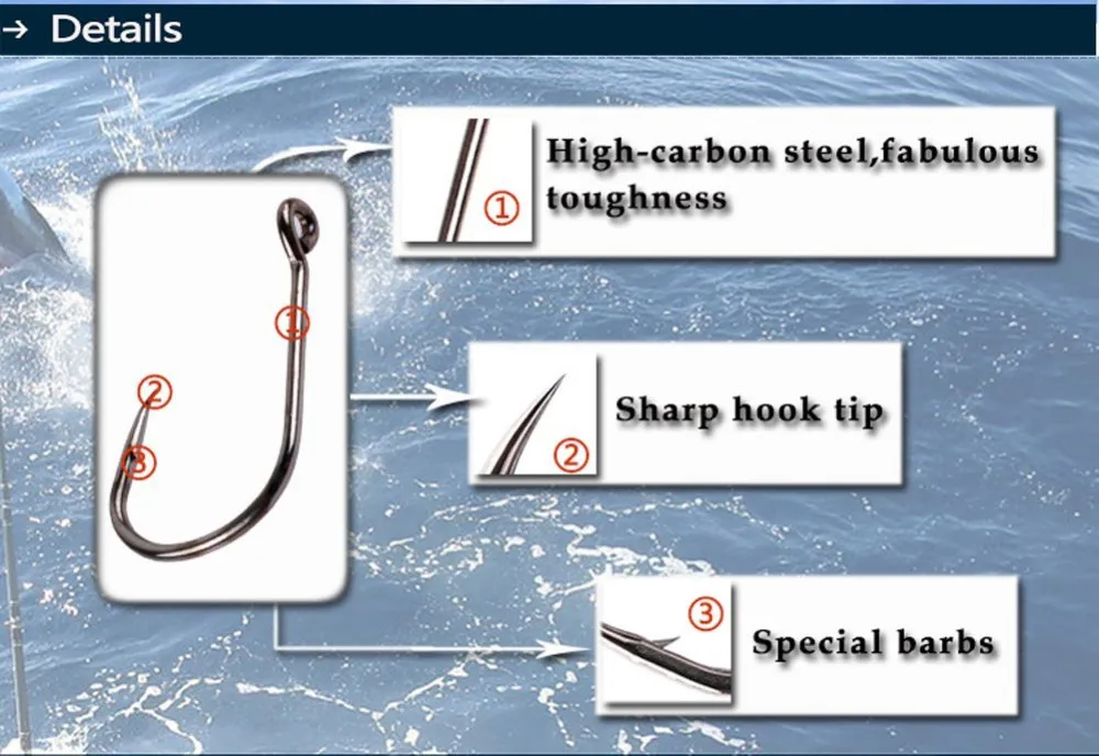 100 шт. Размер 5 Карп Рыбалка крюк комплект iseama hc-8 Фишер