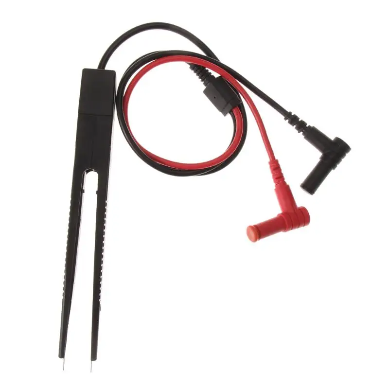 Мультиметр SMD индуктор тестовый зажим метр зонд кабель Пинцет Для мультиметр конденсатор компоненты резистор конденсатор измерения