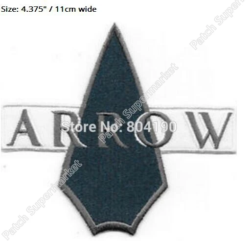 DC Comics Arrow logo патч-ТВ фильм Film Series вышитая утюгом на пришивании передача значка |