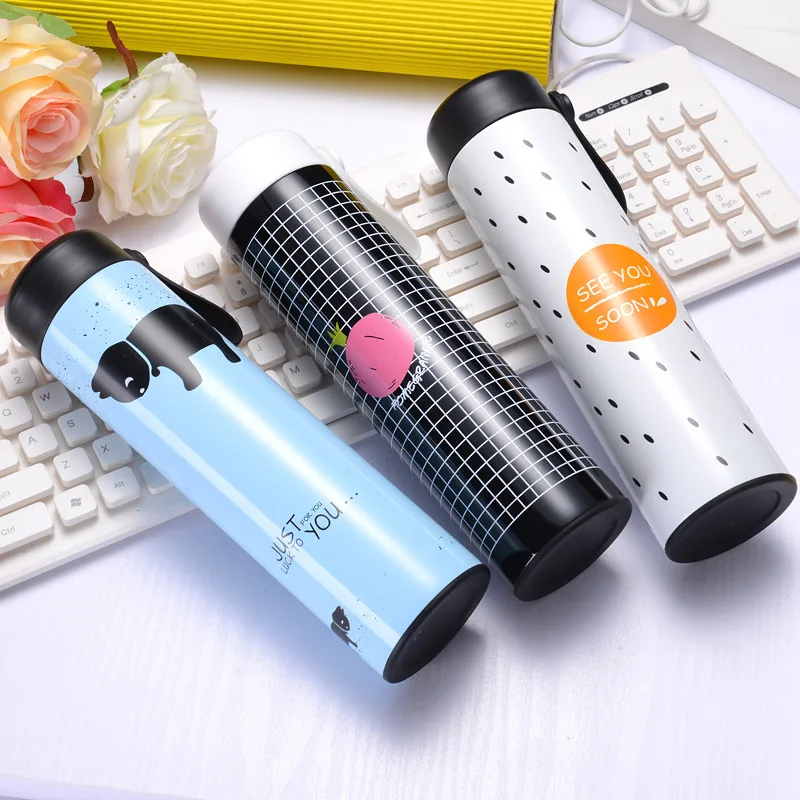 500ML Creative Portable Thermos Mug Thermocup Stainless Steel Tea