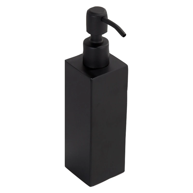 GTBL New Stainless Steel Handmade Black Liquid Soap Dispenser Bathroom Accessories Kitchen Hardware Convenient Modern