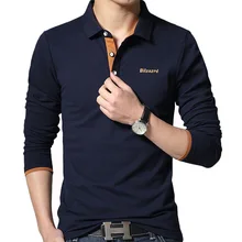 2017 neue Frühling Herbst Männer Langarm T-shirt Baumwolldünne fit drehen-unten kragen tops tees clothing casual t-shirt plus größe xl
