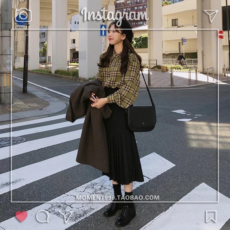 Модная женская плиссированная черная юбка весна осень Классическая Женская юбка миди Jupe Femme Falda Mujer Gonne Gonna Saia