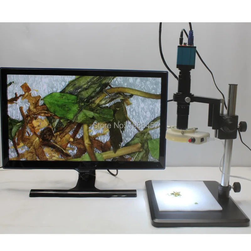 

HD 1080P 2.0MP Industrial Microscope Camera VGA USB AV Three Output Interface 10X-200X C-mount Lens Fine-tuning Bracket