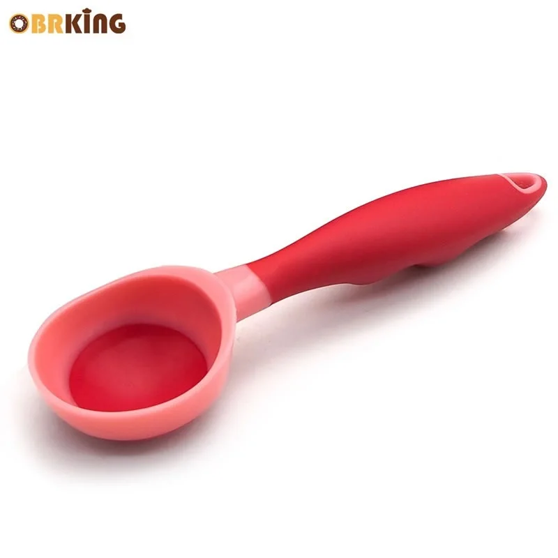 

OBRKING Plastic Ice Cream Scoop Tasting Spoon Cookie Dough Dessert Maker Melon Baller Hard Ice Cream Tools Home Kitchen Gadgets