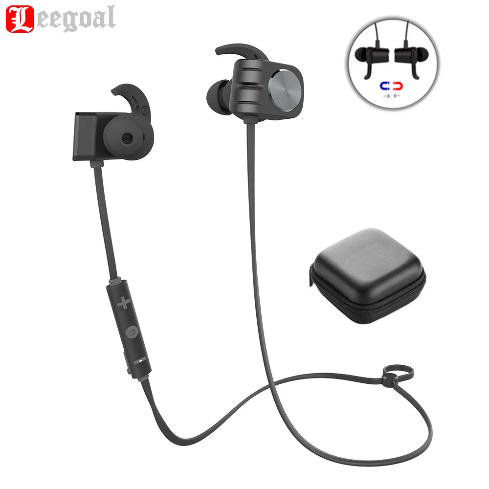 Leegoal Bluetooth Wireless Earphone Headset Headphone IPX5 Waterproof Magnetic Sports with Microphone for Smart Phone | Электроника