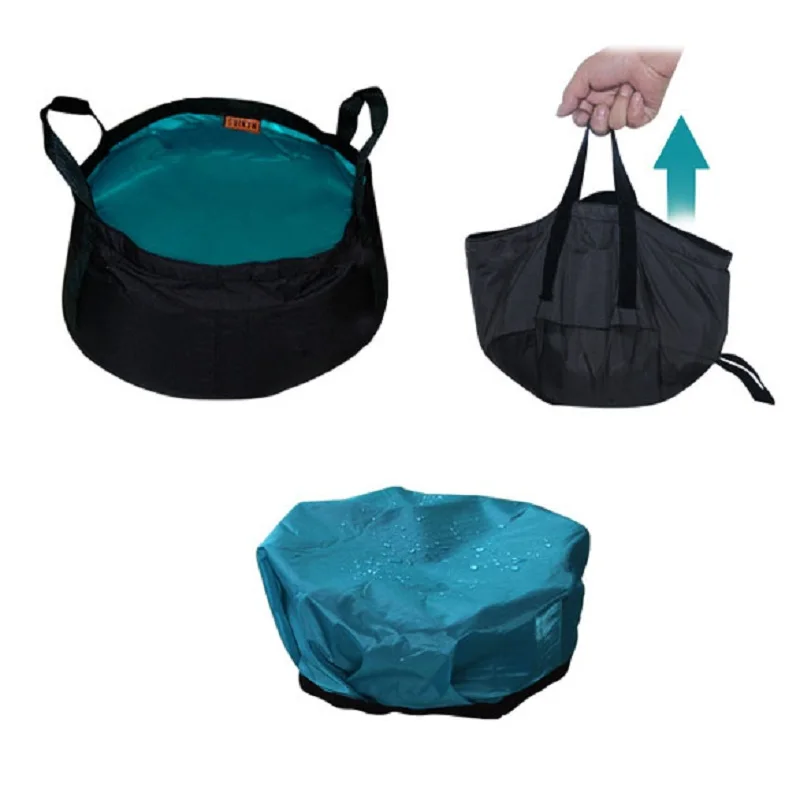 Складное ведро для походов и рыбалки объемом л|kit kits|kit survivalkit outdoor |
