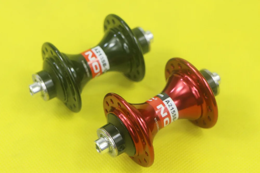 Novatec A215SB 1 28 holes folding bicycle front hub 74mm black red for