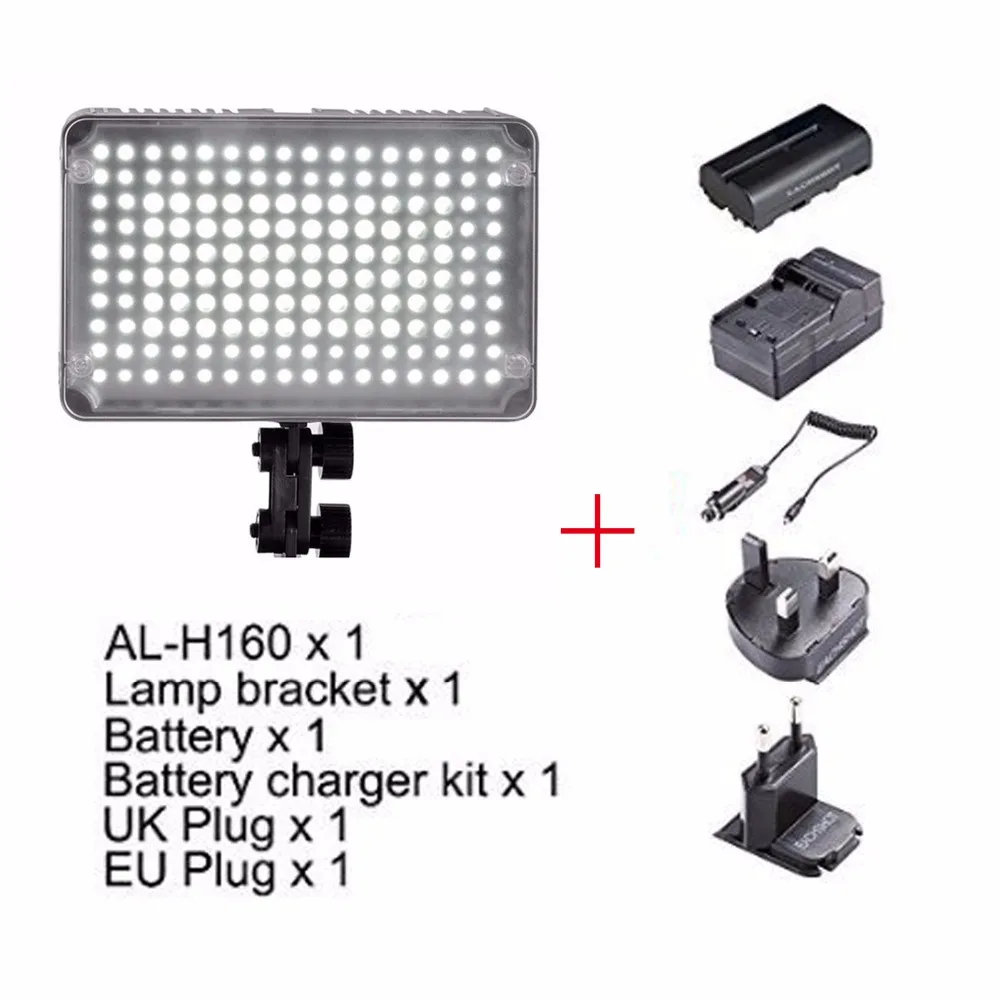 Aputure AL-H160 CRI95 + Amaran 160 светодиодный видео светильник батарея зарядное устройство