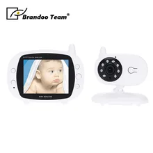 BRANDOO переносной беспроводной аудио видео видеоняни и радионяни 2 Way Talk ночного видения ИК светодиодный ТЕМПЕРАТУРА мониторы камера