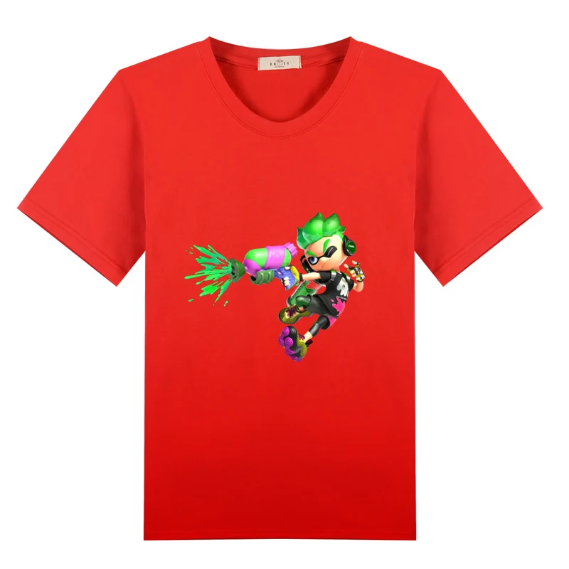 

High quality Splatoon 2 T-shirts Short Sleeve Tops Tee TShirts Clothing for boy Children