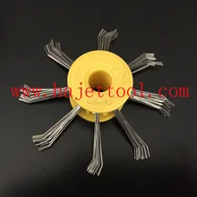 0,6 мм ротационный Полирующий щетка Ювелирная проволока полировочные колеса 10 шт./упак. стальная матовая проволочная щетка
