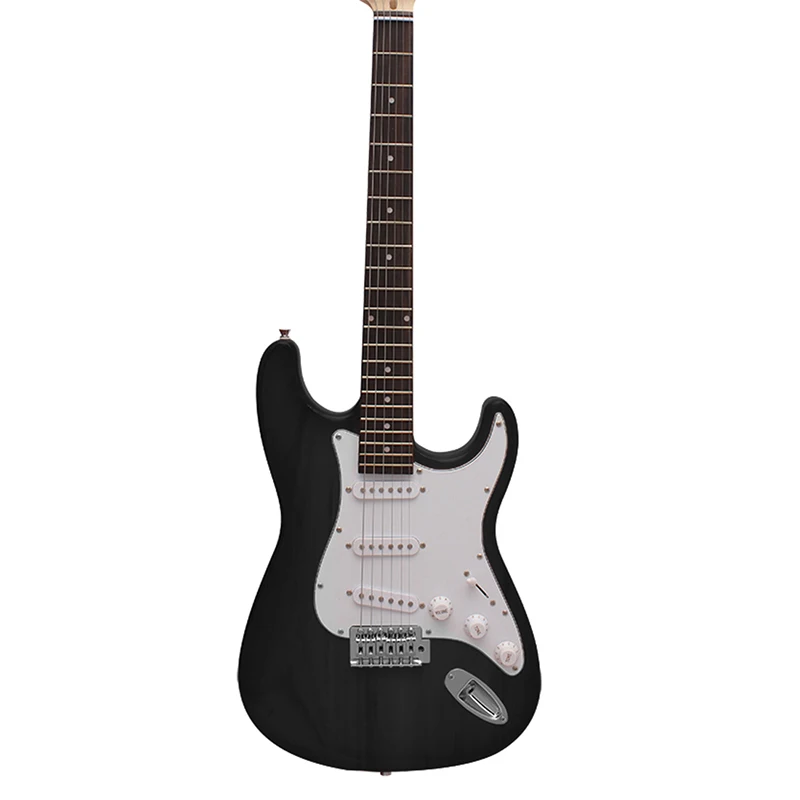 Новый 39 дюймов ST гитара черный 6 струн электрогитара палисандр Гриф Stratocaster Музыкальные инструменты Professional Violao