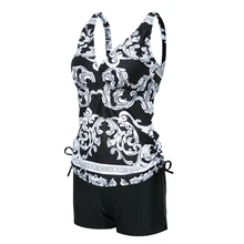 Купальник из двух частей, купальный костюм,, женский сексуальный пуш-ап с v-образным вырезом, майка, боксеры, шорты, ретро боди