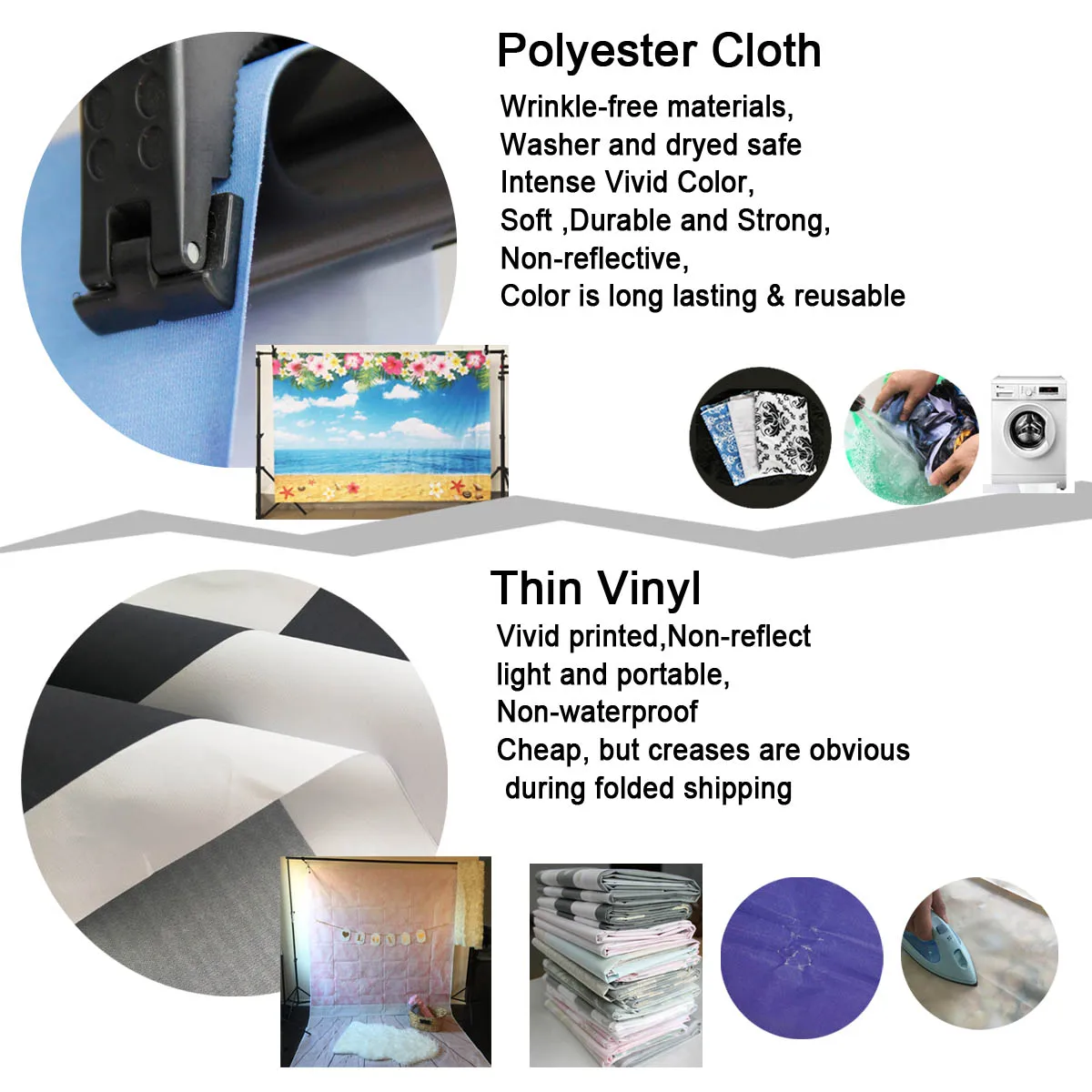 

For Customized Background Backdrops Pay extra charge Let Us Know Model Number or Product ID of Advertised