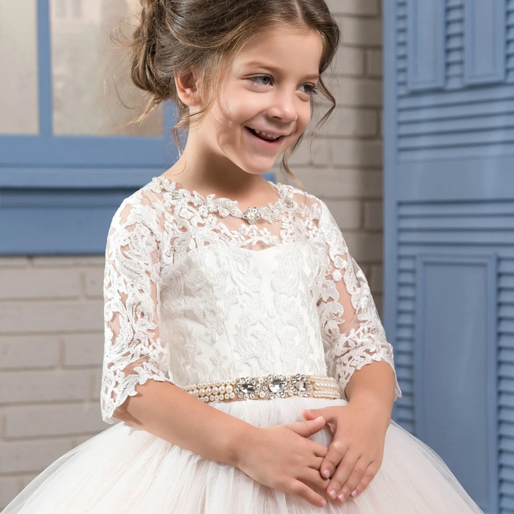 Puffy-Kids-Prom-Graduation-Holy-Communion-Dresses-Half-Sleeves-Long-Pageant-Ball-Gown-Dresses-For-Little (1)