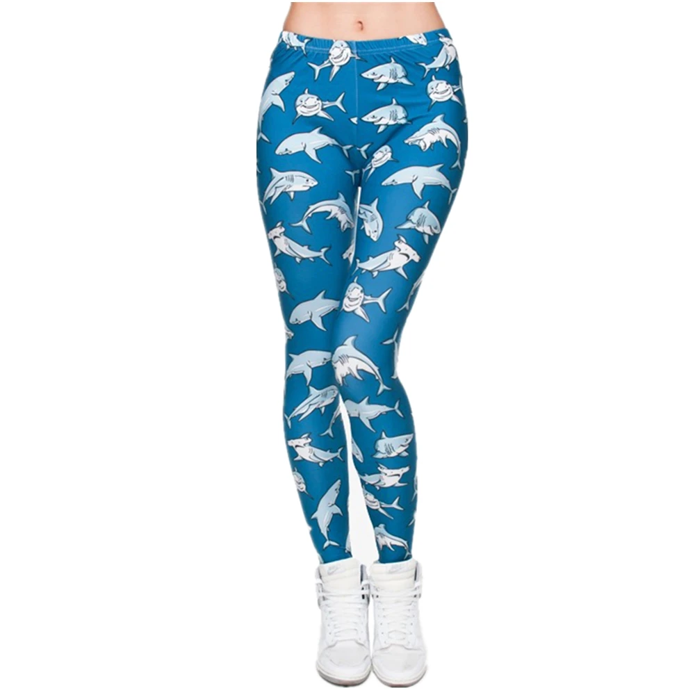 

Hot Sale 3D Print Blue Dolphin Women Leggings Sexy Leggins Tayt Fitness Legging Calzas Mujer Winter jeggings Soft legins girls