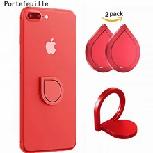 SA04 Portefeuille 2PCS Phone Ring Stand Universal 360 Degree Rotation Ring Holder for iphone