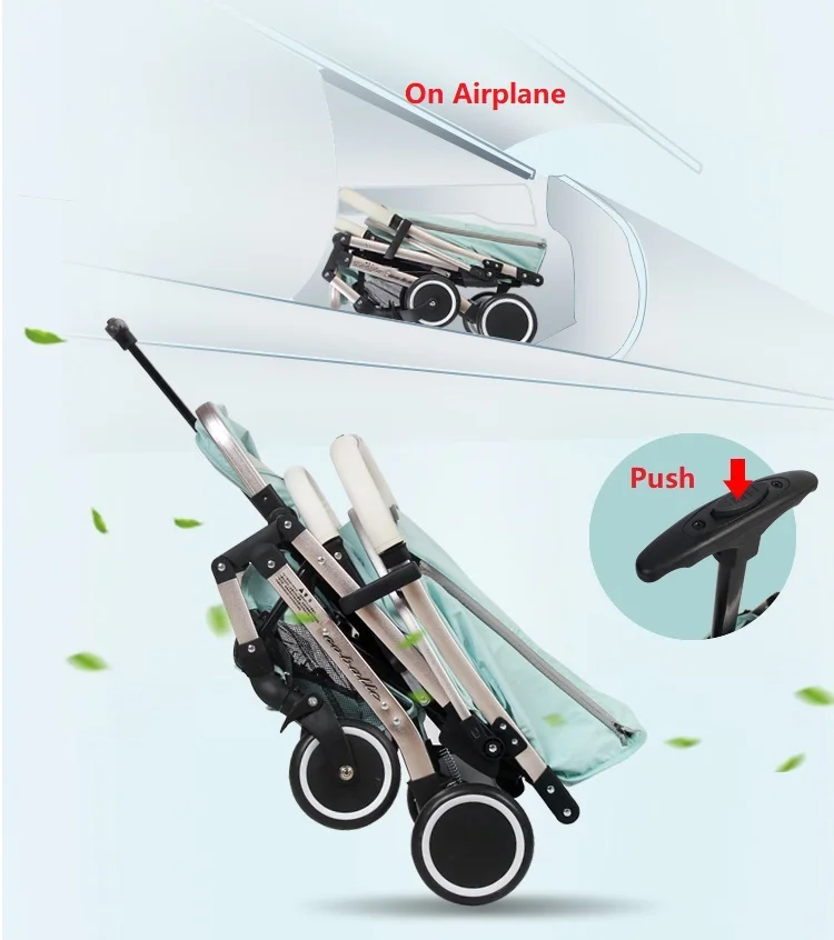 Детская коляска на колесиках, легкая, портативная, для путешествий, детская коляска, детская коляска, можно на самолете, EU RU, без НАЛОГА
