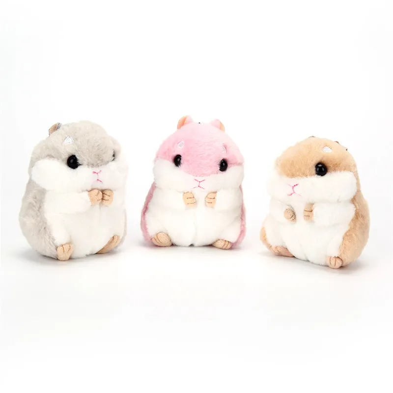 

1 PCS Car Trinkets Key Chain Faux Rabbit Monster Keychains Gift Mini Hamster Fur Pompom Keychain Fluffy Key Chains For