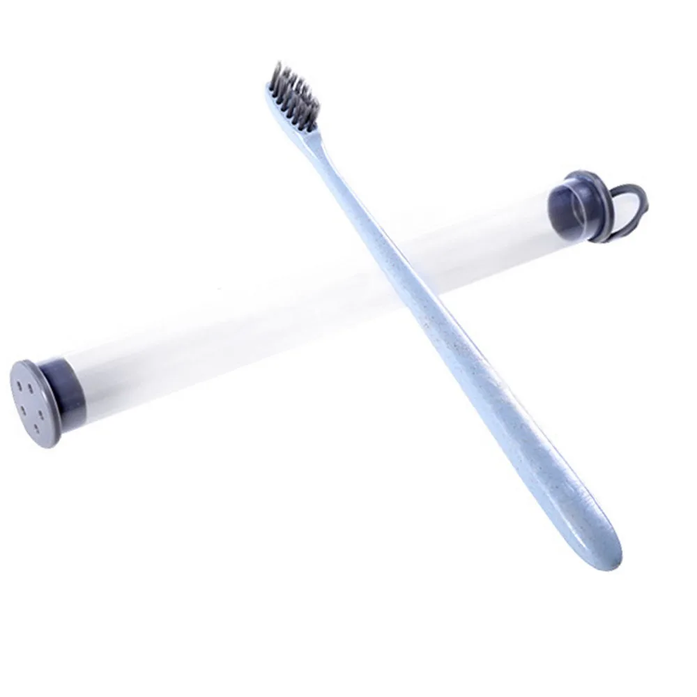 adult bamboo charcoal toothbrush soft pollution-free toothbrushes wheat straw biodegradable eco-friendly | Красота и здоровье