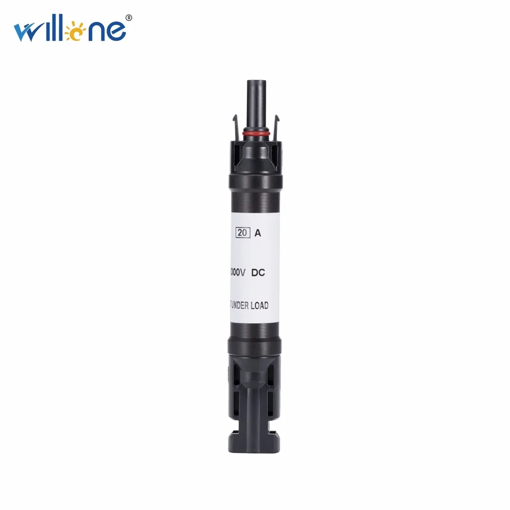 

Willone 5 pcs free shipping IP67 MC4 solar Fuse Connector,20A fuse Used For Solar Module Parallel Connection