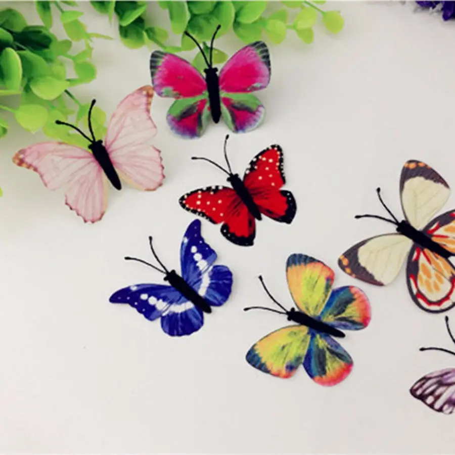 

10pieces 5-6cm mixed color cloth Butterfly glass globe filler(only butterfly)