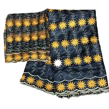 

Bazin fabric set high quality African Bazin riche fabric 2018 latest embroidered Bazin getzner riche dress AJ8-1