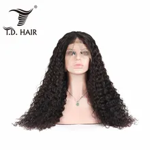 180% Плотность 13x4 волнистые бразильские Волосы remy парики с детскими волосами Синтетические волосы на кружеве человеческие волосы парики предварительно вырезанные TD для волос