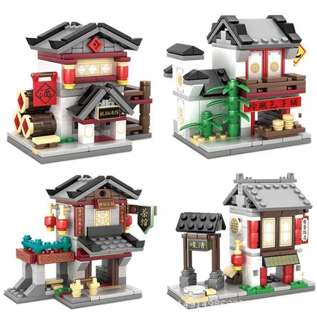 KAZI Models Building toy Compatible with Lego K5005 China Ancient Architecture Blocks Toys Hobbies For Boys Girls Building Kits