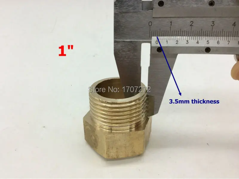 BSP " Мужской резьбовой 1" Женский резьбовой латунный Соединительный адаптер латунный фитинг для труб