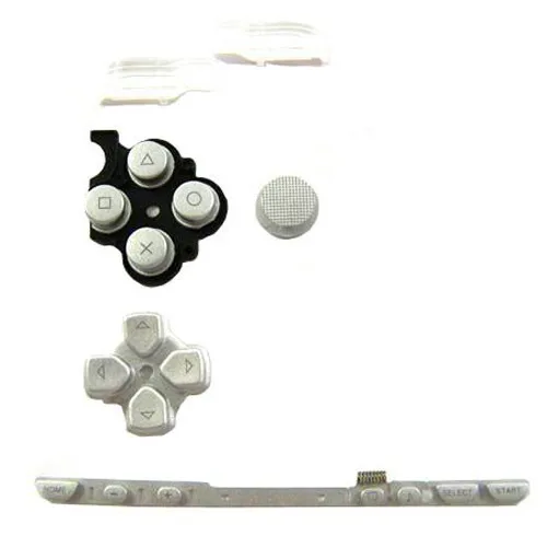 Серебристый чехол с лицевой панелью для Sony PSP 2000|housing shell|parts caseconsole silver |