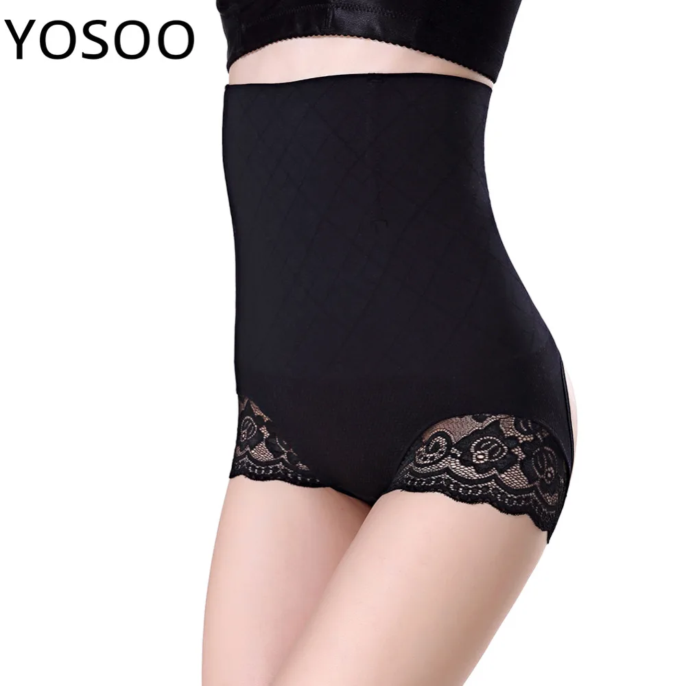 

2 Colors 2 Sizes Women Waist Support Female High Waist Abdomen Panties Butt Shaping Underwear Lady Brief Support